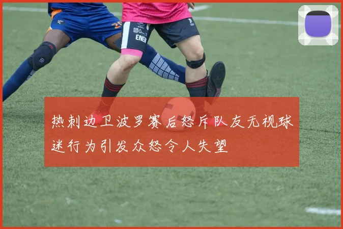 热刺边卫波罗赛后怒斥队友无视球迷行为引发众怒令人失望